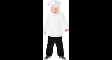 Smiffys Kinder Kostuum -Kids tm 4 jaar- Toddler Lamb Wit