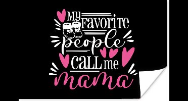 Poster Moederdag - Quote - Kalligrafie - 30x20 cm