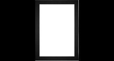 Passe-Partout Fotomaat 15x25 cm - Lijstmaat 25x35 cm - Zwart - Museumkarton - Fotolijst niet inbegrepen