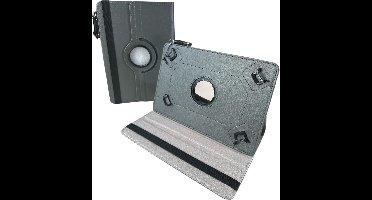 Universele Tablet Hoes voor 8 inch Tablet - 360° draaibaar - Grijs Geschikt voor: Teclast/Huawei/Blackview/Asus/Lenovo/Fusion/Vankyo/Fire/DOOGEE/Hipad/Xiaomi/BOOX/PRITOM/TCL/OPPO Android Pad Tablets