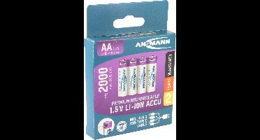 Ansmann Mignon AA 1,5V lithium-ionbatterijen, min. 1800mAh typ