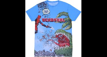 Blauw Deadpool MARVEL T-shirt