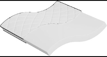 vidaXL - Schuimmatras - middelzacht - 200x200 - cm