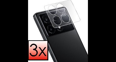 Camera Lens Protector - 3 Stuks - Geschikt voor Xiaomi Poco X6 Pro - Camera Screenprotector - Beschermglas - Gehard Glas - Tempered Glass - Screen Protector