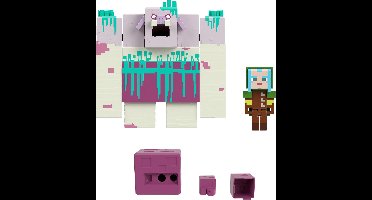 Minecraft - Slijmspugende actie - 8 cm - Speelgoedfiguur