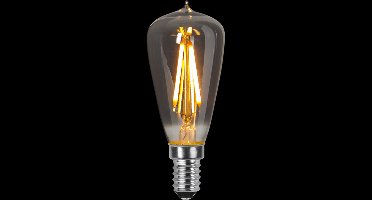 Kogellamp - E14 - 1.6W - Super Warm Wit <2200K - Filament - Rookglas