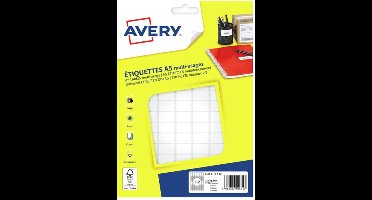 Avery ETE112 printeretiket Wit Zelfklevend printerlabel
