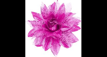 Paars/Lila haarclip met bloem