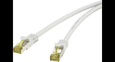 Renkforce RF-4149867 RJ45 Netwerkkabel, patchkabel CAT 6a (losse kabel CAT 7) S/FTP 3.00 m Grijs Snagless, Vlambestendi