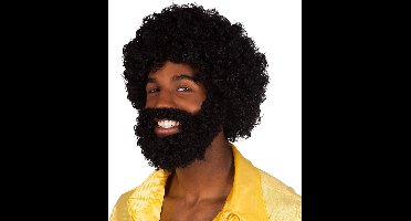 Boland - Pruik Rufus Zwart - Krullen - Kort - Mannen - -