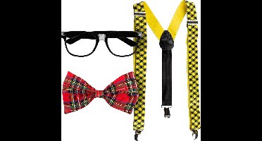 Boland - Set Nerd - Volwassenen - Unisex - Nerd - Grappig - Fout