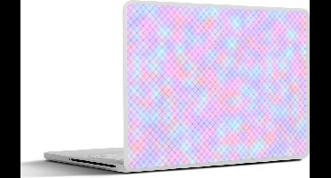 Laptop sticker - 11.6 inch - Design - Geometrie - Roze - 30x21cm - Laptopstickers - Laptop skin - Cover