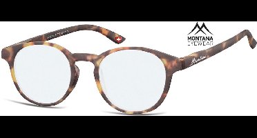 Montana Eyewear BLF52F leesbril - beeldschermbril +3.00 Bruin tortoise - Rond