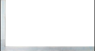 Sola plaatwinkelhaak - 400 x 230mm - gepolijst gegalvaniseerd staal