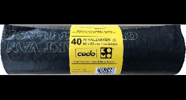 KOMO Vuilniszakken Afvalzakken 1 rol van 40 stuks van 60 liter