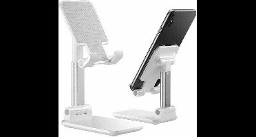 LuxeBass WIT | Telefoonhouder bureau | Telefoonstandaard bureau | Tabletstandaard - LB504