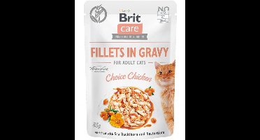 Brit Care Cat Fillet 85 g - Kattenvoer - Kip