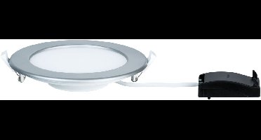 LED-inbouwpaneel IP44 rond 170mm 11,1W 720lm 2700K Chroom mat