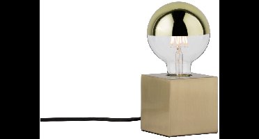 Neordic LED-tafellamp Dilja E27 max. 20W Messing geborsteld Metaal