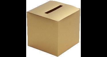 Chaks Enveloppendoos - goud - bruiloft - papier - 23 x 23 cm - envelop cadeau doos