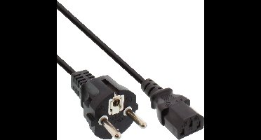 InLine® Voedingskabel Type F recht - koude apparaten, 1.5m