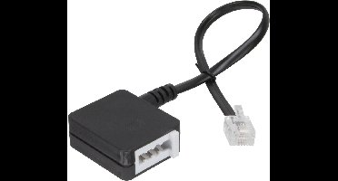 InLine® TAE adapterkabel, RJ11 male naar TAE-N female