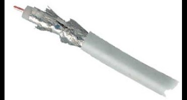 SAT-Koaxialkabel 1,1/5,0 4Fach ALU CCS >110 dB 20m