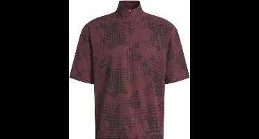 Adidas Heren Golfpullover Windbreeker Bordeaux Zwart