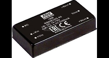 MW Mean Well RSDW20H-15 DC/DC-converter 1.33 A 20 W Aantal uitgangen: 1 x Inhoud 1 stuk(s)
