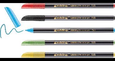 Fineliner edding 1200 f 5st glitter assorti | 6 stuks