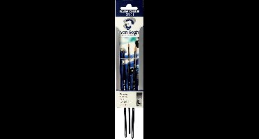 Van Gogh aquarelverf penselenset 191 klein, set met 3 penselen 6 stuks