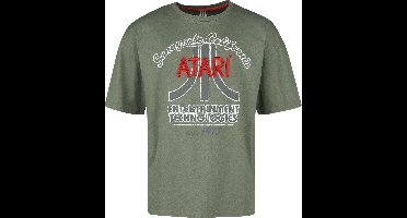 Atari Vintage Logo Heren T-shirt - olijf - M