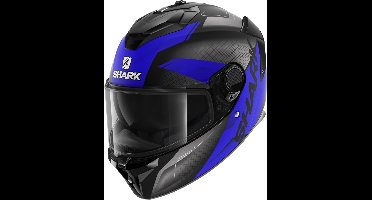 Shark Spartan Gt Blank Mat Bcl. Micr. Black Anthracite Blue Kab 2XL - Maat 2XL - Helm
