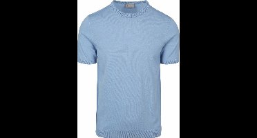 Suitable Knitted T-shirt Wap Lichtblauw - Maat S - Heren - Casual T-shirts