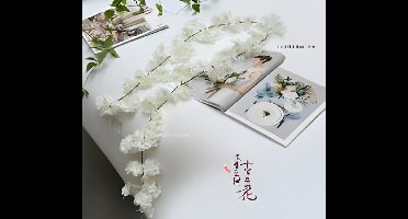 Buitengewoon de boet - Kersenbloesem guirlande wit 180 cm