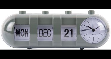 Karlsson Wekker Retro Tube - Jungle groen - 9x26x9.3cm - Scandinavisch - Wekker voor slaapkamer - Wekkers