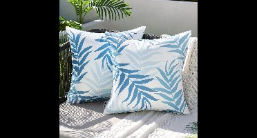 Goodivery ® Waterafstotende Buitenhoes Kussen met Bladpatroon voor Tuinbank of Slaapkamer