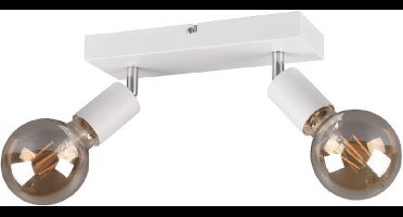 REALITY VANNES - Spot - Wit mat - excl. 2x E27 7 W - Plafondbevestiging