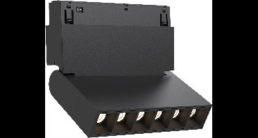 48V Magnetische Lineaire LED Bar - Kingtron Magni - 6W 440lm 24D - Natuurlijk Wit 4000K - Kantelbaar - Zwart