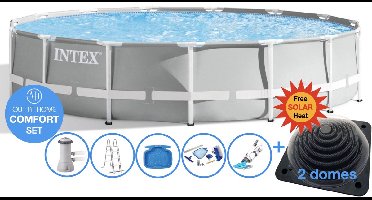 Ø 427 x 107 cm Intex Prism Frame COMFORT zwembad set – rond