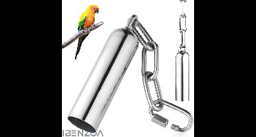 Vogel Speelgoed - RVS Bel Speelgoed - Voor Papegaaien - 2 Stuks