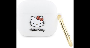 Hello - Kitty - Siliconen 3D Kitty Hoofdhoes voor AirPods - 3 - wit