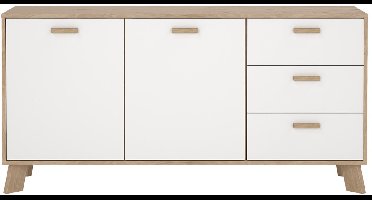Dressoir Ikast Wit Jackson Hickory 147cm - Giga Living