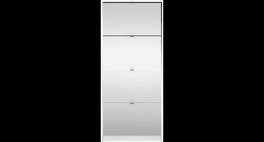Giga Living Schoenenkast Shoes - Wit - Incl. Spiegel - 70x24x162cm