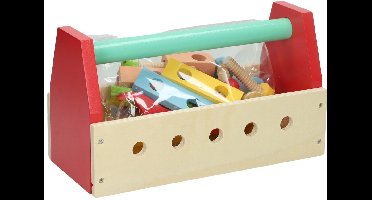 Houten Gereedschapskist Voor Kinderen - 25x12x14cm