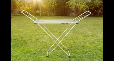 Vileda Aluminium Serie - Droogrek - Lichte Droger - Op Wieltjes