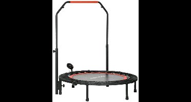 Mini Trampoline – Fitness Trampoline – Rebounder – Bounce Trainer – Workout Trampoline – 102 cm – 4-voudig Verstelbare Handgrepen – Maximale Belastbaarheid 100 kg