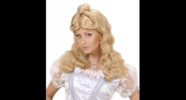 Prinsessenpruik blond dames