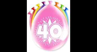 Happy Party ballonnen 40 jaar (8 stuks)
