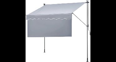 Klemluifel - Uitschuifbare Zonwering - Balkonluifel - 118x47inch - Handmatig Verstelbaar - Waterdicht & UV80+ Bescherming - Voor Tuin - Balkon en Terras